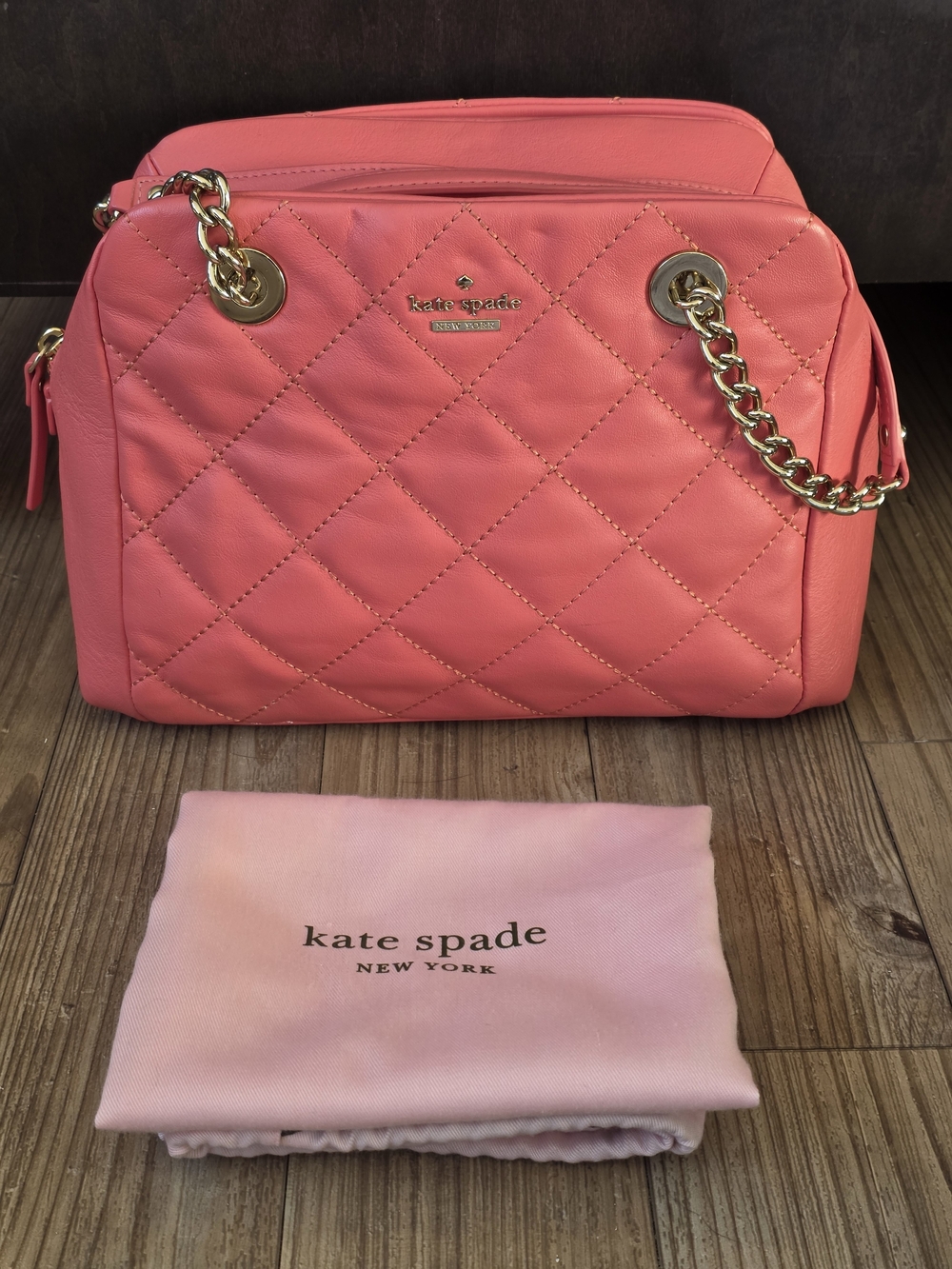 Kate Spade New York Emerson Place "Dewy" Satchel In Guava